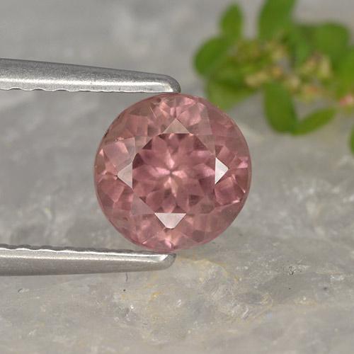 Granada malaia rosa natural 1,06ct, corte redondo, VS