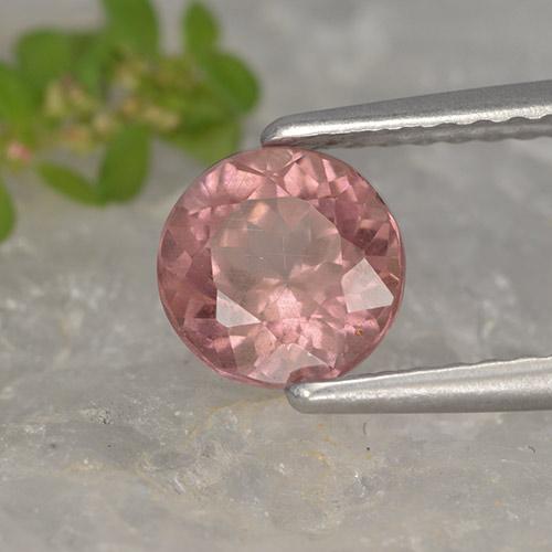 Granada malaia rosa natural 1,06ct, corte redondo, VS