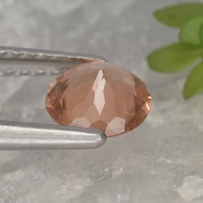 Granada malaia rosa natural 0,70ct, corte redondo, VS