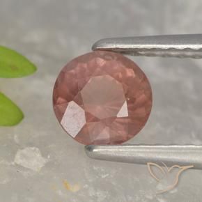 Malaya Garnet rosa médio Natural 0.82ct, Redondo, VS