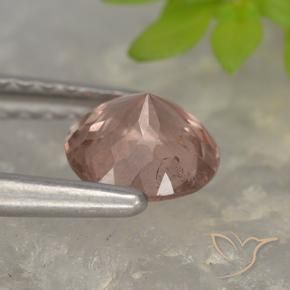 Malaya Garnet rosa médio Natural 0.84ct, Redondo, VS