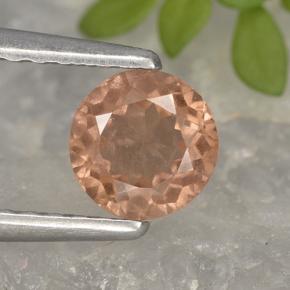Granada malaia rosa natural 0,61ct, corte redondo, VS