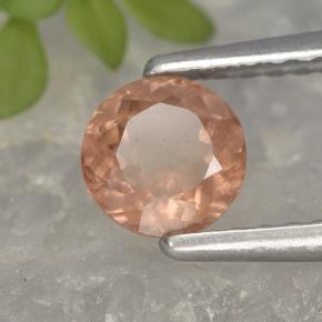 Granada malaia rosa natural 0,61ct, corte redondo, VS
