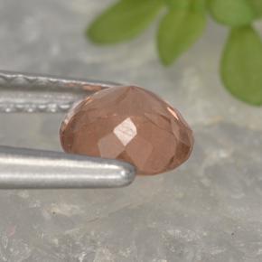 Granada malaia rosa natural 0,61ct, corte redondo, VS