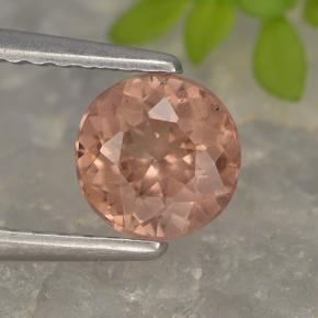 Granada malaia rosa natural 0,87ct, corte redondo, VS
