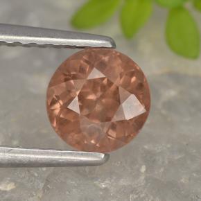 Malaya Garnet Rosa escuro Natural 0.98ct, Corte Redondo, VS