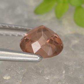 Malaya Garnet Rosa escuro Natural 0.98ct, Corte Redondo, VS