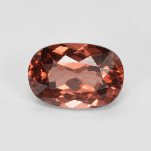 Granada malaia vermelho natural 0,76ct, almofada cortada, VVS-VS
