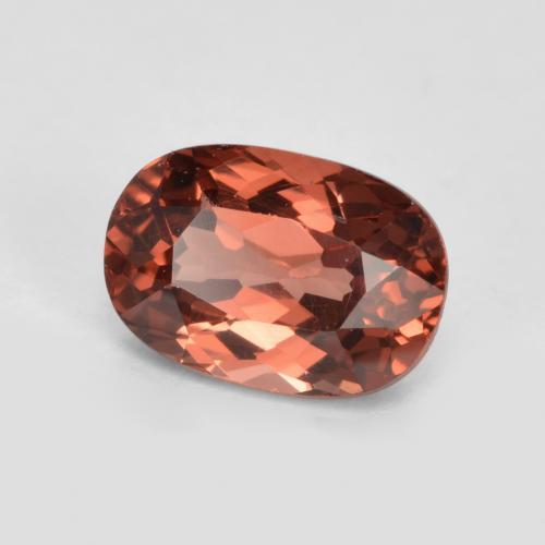 Granada malaia vermelho natural 0,76ct, almofada cortada, VVS-VS