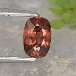 Malaya Garnet Vermelho Carmesim Profundo Natural 0.72ct, Almofada, VVS-VS