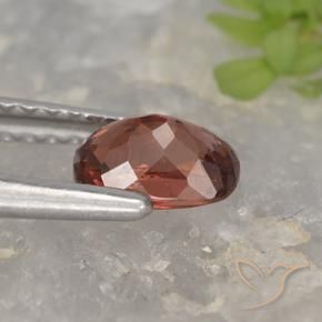 Malaya Garnet Vermelho Carmesim Profundo Natural 0.72ct, Almofada, VVS-VS