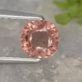Granada malaia rosa natural 0,58ct, almofada cortada, VVS-VS