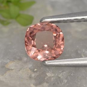 Granada malaia rosa natural 0,58ct, almofada cortada, VVS-VS