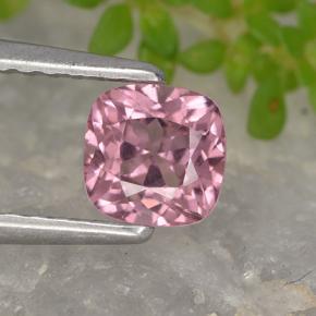 Granada malaia rosa natural 0,76ct, almofada cortada, VVS-VS