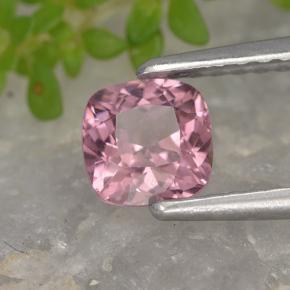 Granada malaia rosa natural 0,76ct, almofada cortada, VVS-VS