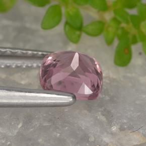 Granada malaia rosa natural 0,76ct, almofada cortada, VVS-VS