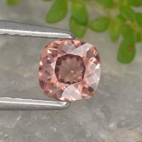Granada malaia rosa natural 0,60ct, almofada cortada, VVS-VS