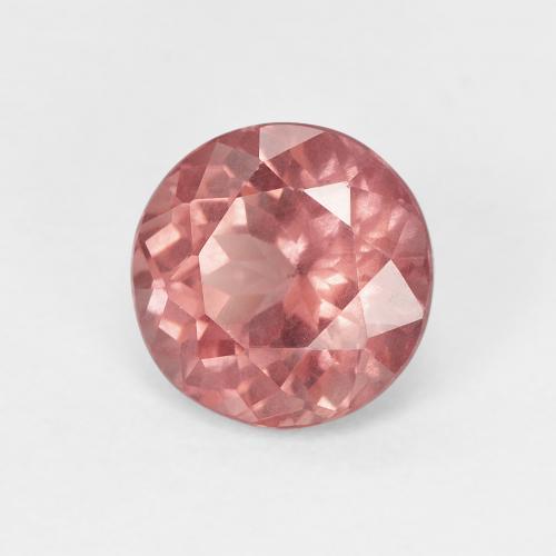 Malaya Garnet rosa médio Natural 1.70ct, Corte Redondo, VS