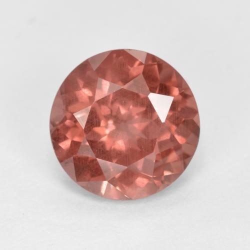 Granada malaia rosa natural 1,51ct, corte redondo, VS