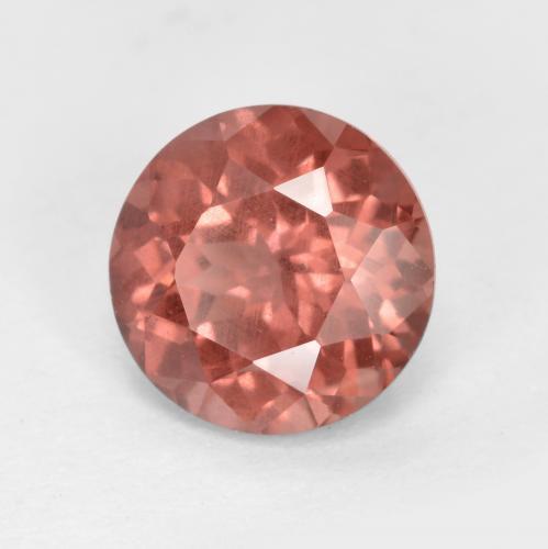 Granada malaia rosa natural 1,51ct, corte redondo, VS