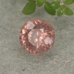 Malaya Garnet rosa médio Natural 0.68ct, Redondo, VS