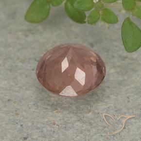 Malaya Garnet Rosa Alaranjado Natural 0.73ct, Redondo, VS