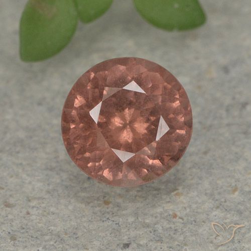 0.81ct Natural rosa médio Malaya Garnet, Redondo, VS
