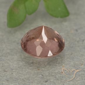 Malaya Garnet rosa médio Natural 0.81ct, Redondo, VS