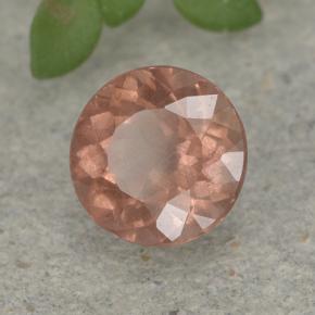 Granada malaia rosa natural 0,94ct, corte redondo, VS
