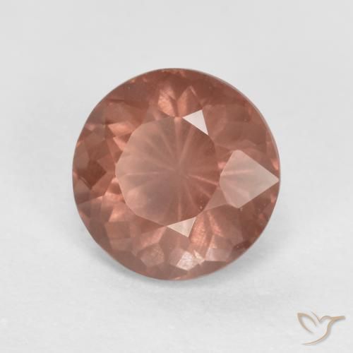Malaya Garnet Rosa Alaranjado Natural 0.68ct, Redondo, VS