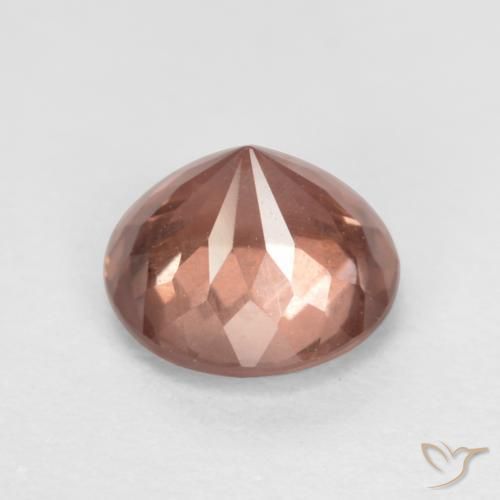 Malaya Garnet Rosa Alaranjado Natural 0.68ct, Redondo, VS