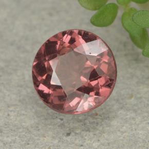 Granada malaia rosa natural 0,99ct, corte redondo, VS