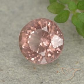 Malaya Garnet rosa médio Natural 0.93ct, Redondo, VS