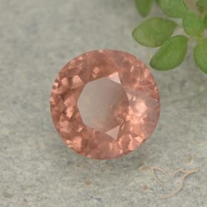 Malaya Garnet rosa médio Natural 0.77ct, Redondo, VS