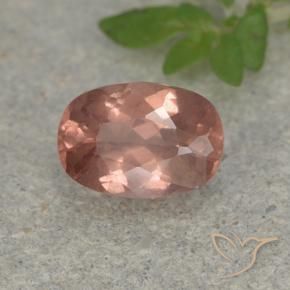 Malaya Garnet rosa avermelhado Natural 0.98ct, Almofada, VS