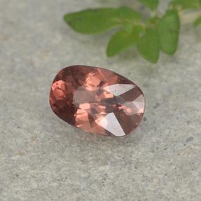 Granada malaia rosa natural 0,57ct, almofada cortada, VS