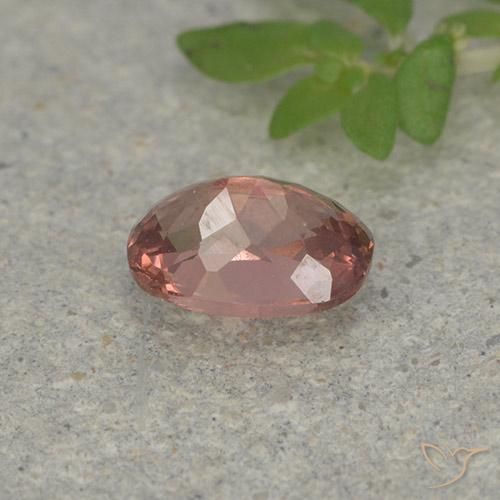 Malaya Garnet rosa médio Natural 0.70ct, Almofada cortada, VS