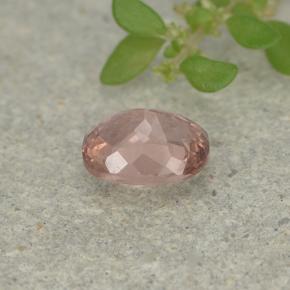 Granada malaia rosa natural 0,46ct, almofada cortada, VS