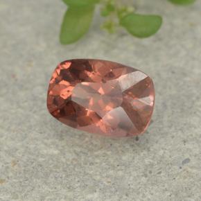 Granada malaia rosa natural 0,72ct, almofada cortada, VS