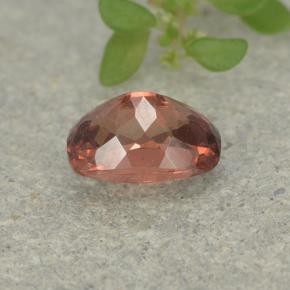 Granada malaia rosa natural 0,72ct, almofada cortada, VS