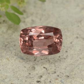 Granada malaia rosa natural 0,65ct, almofada cortada, VVS-VS