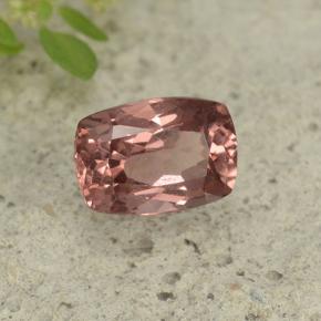 Granada malaia rosa natural 0,65ct, almofada cortada, VVS-VS