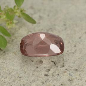 Granada malaia rosa natural 0,65ct, almofada cortada, VVS-VS