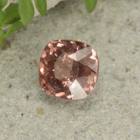 Granada malaia rosa natural 0,83ct, almofada cortada, VS