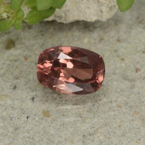 Granada malaia rosa natural 0,78ct, almofada cortada, VS