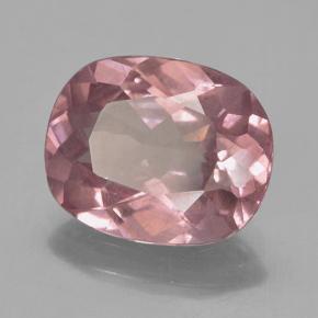 Granada malaia rosa natural 3,84ct, almofada cortada, VS