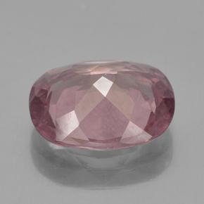 Granada malaia rosa natural 3,84ct, almofada cortada, VS
