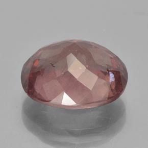 Granada malaia rosa natural 6,61ct, corte oval, VS