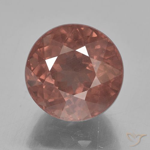 Granada malaia rosa natural 7,00ct, corte redondo, VS