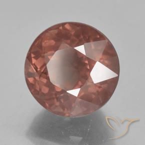 Granada malaia rosa natural 7,00ct, corte redondo, VS